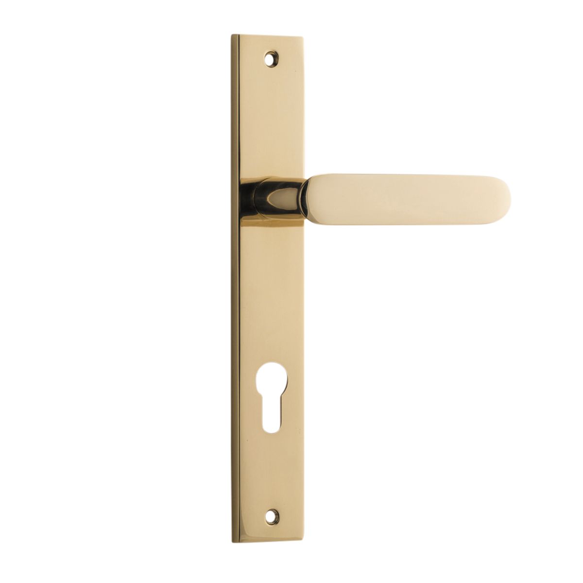 10248E85 - Bronte Lever - Rectangular Backplate - Polished Brass - Entrance