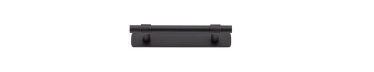 20993B - Helsinki Cabinet Pull with Backplate - CTC96mm - Matt Black