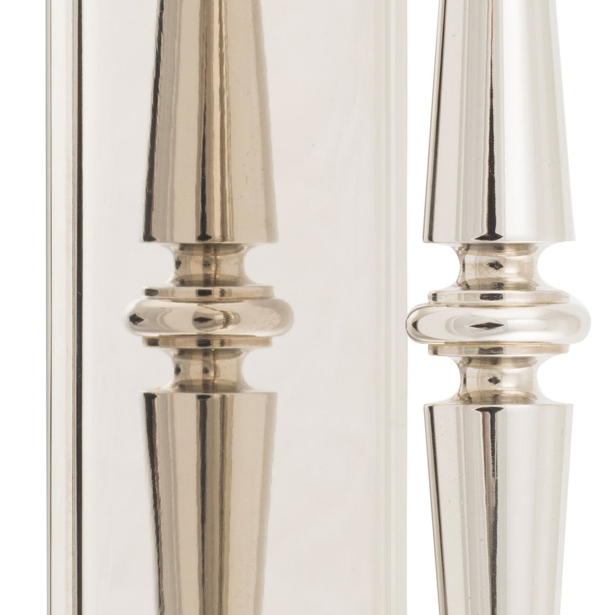 9348 - Sarlat Pull Handle on Backplate - Polished Nickel