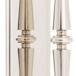 9348 - Sarlat Pull Handle on Backplate - Polished Nickel