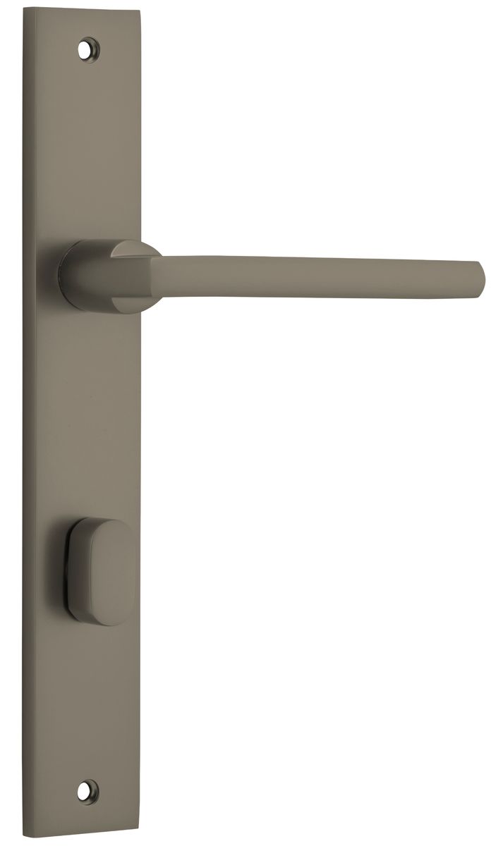16702P85 - Baltimore Lever - Rectangular Backplate - Graphite PVD - Privacy