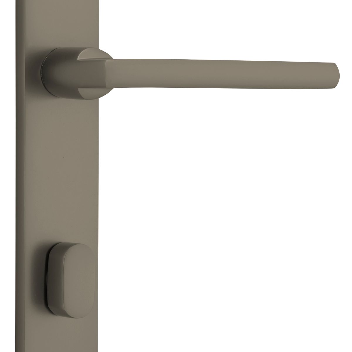 16702P85 - Baltimore Lever - Rectangular Backplate - Graphite PVD - Privacy