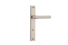 14896P85 - Helsinki Lever - Rectangular Backplate - Satin Nickel - Privacy