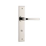 14288P85 - Annecy Lever - Chamfered Backplate - Polished Nickel - Privacy