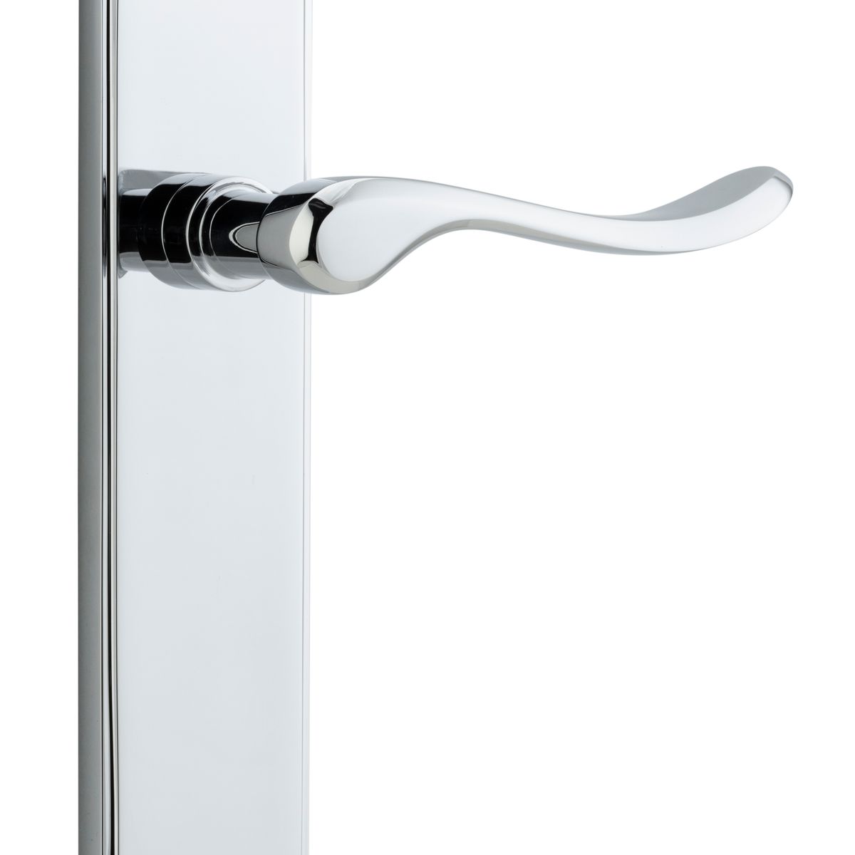 11922 - Stirling Lever - Shouldered Backplate - Polished Chrome - Passage