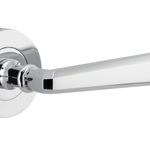 20804KIBPRIV60 - Copenhagen Lever - Round Rose (Inbuilt Privacy) - Polished Chrome - Privacy