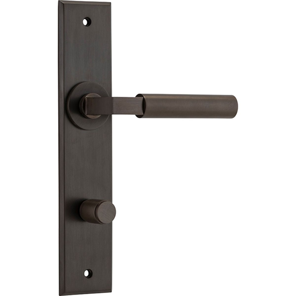10794P85 - Berlin Lever - Chamfered Backplate - Signature Brass - Privacy