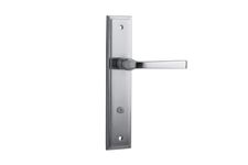 12244P85 - Annecy Lever - Stepped Backplate - Brushed Chrome - Privacy