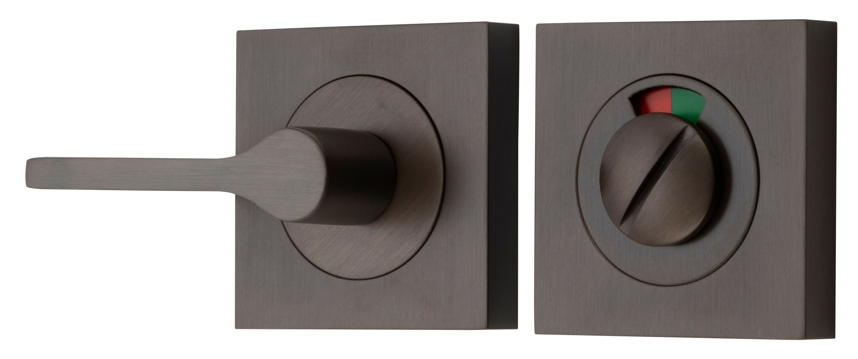 21721 - Accessibility Privacy Turn with Indicator - Square - Signature Brass