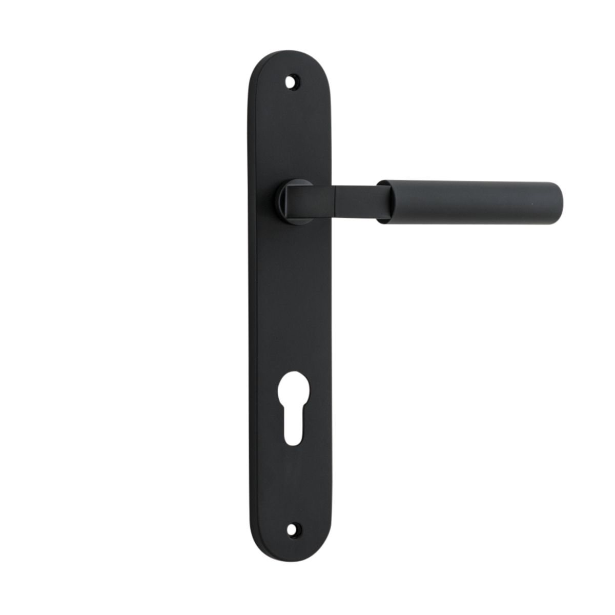 12766E85 - Berlin Lever - Oval Backplate - Matt Black - Entrance