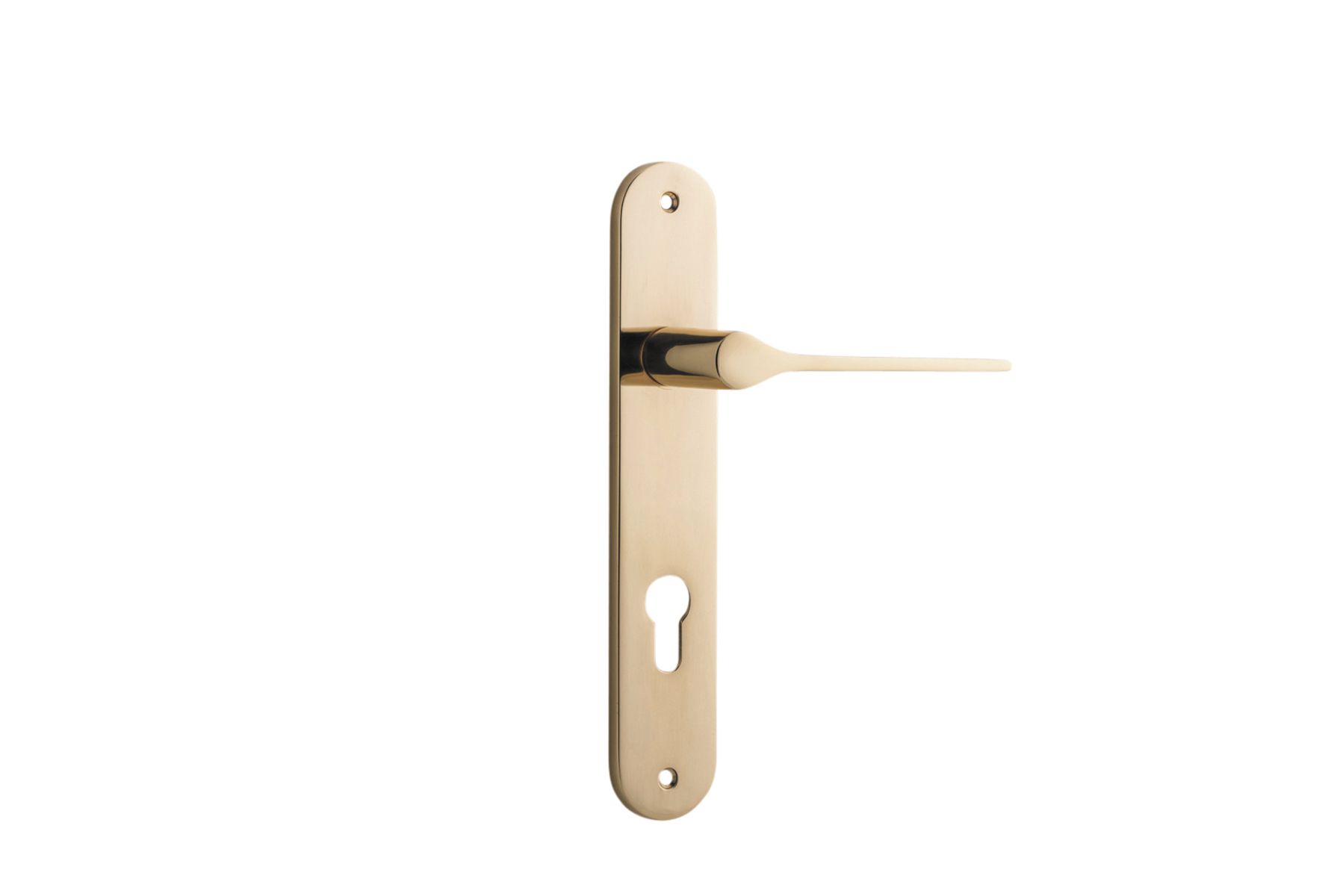 10270E85 - Como Lever - Oval Backplate - Polished Brass - Entrance