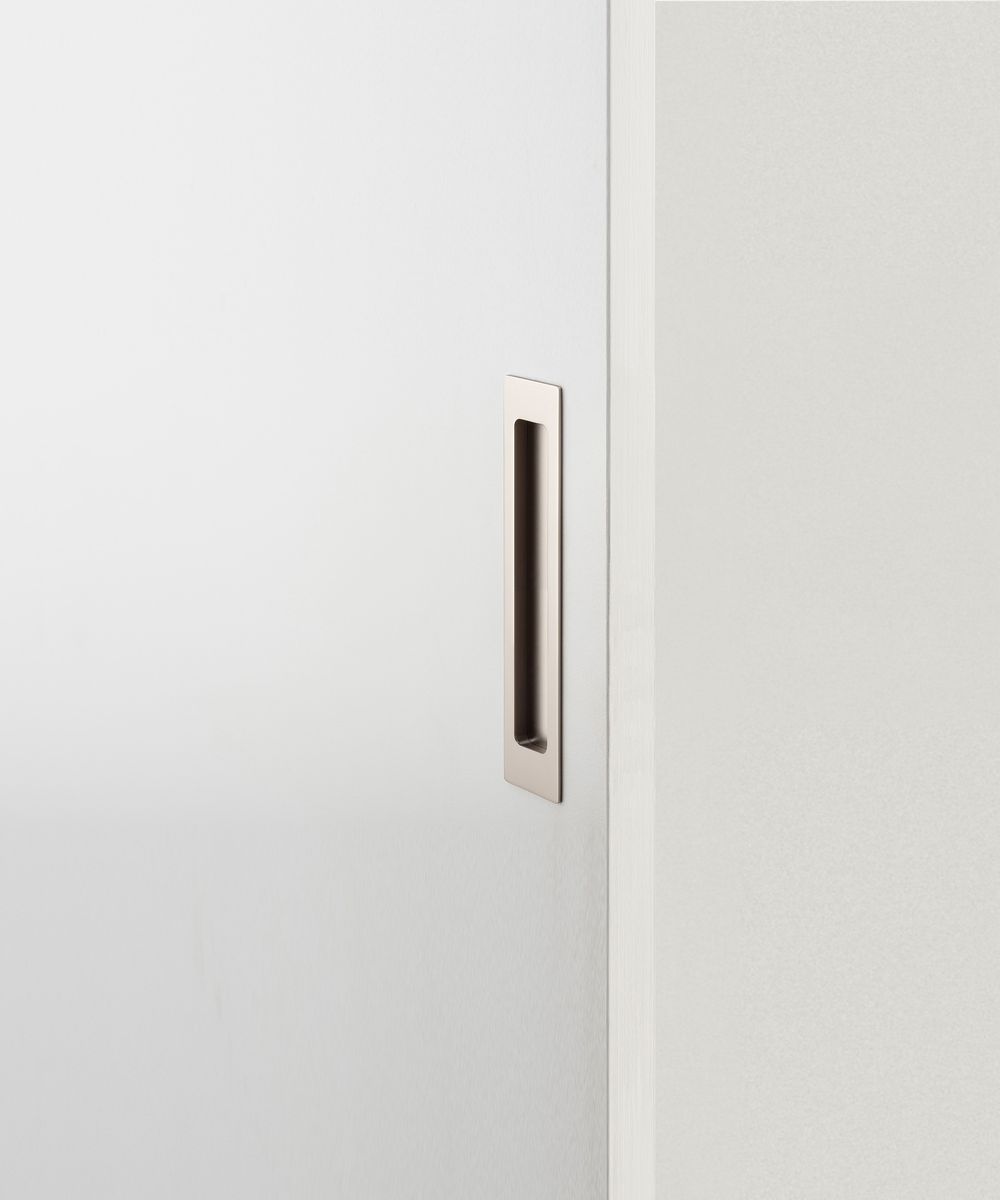 21785 - Rectangular Flush Pull - Satin Nickel - Passage