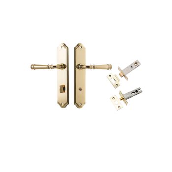 Verona Lever - Shouldered Backplate Privacy Kit with Privacy Turn