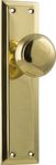 Richmond Door Knob - Long Backplate