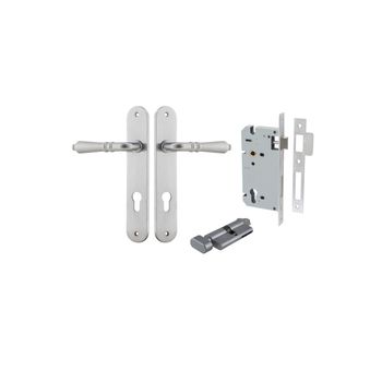 Sarlat Lever - Oval Backplate Entrance Kit with High Security Lock