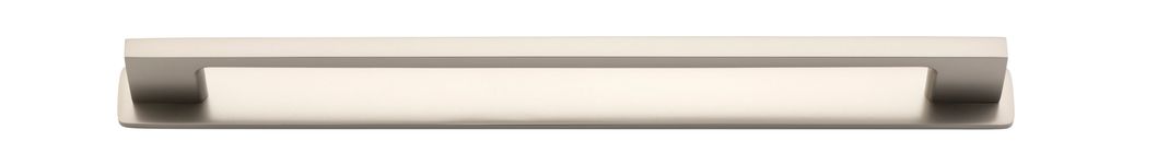 0553B - Cali Cabinet Pull with Backplate - CTC 256mm - Satin Nickel