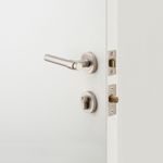 22157K60KKER - Euro Mortice Deadbolt Kit - 60mm Backset with Round Euro Escutcheon Key/Key - Satin Nickel - Entrance