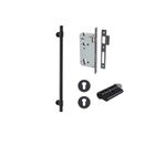 20704KENTR60KK - Helsinki Pull Handle - 450mm Entrance Kit with Separate High Security Lock - Matt Black - Entrance