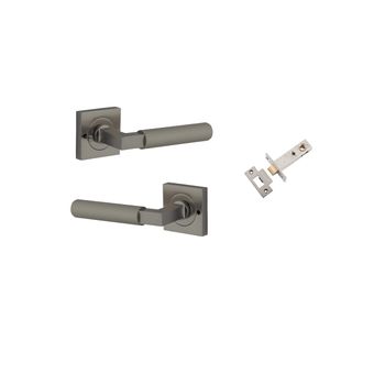 Brunswick Lever - Square Rose Privacy Kit (Inbuilt Privacy)