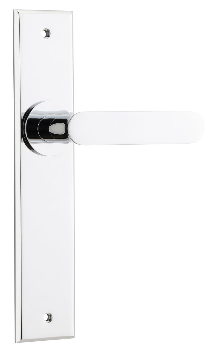 11784 - Bronte Lever - Chamfered Backplate - Polished Chrome - Passage