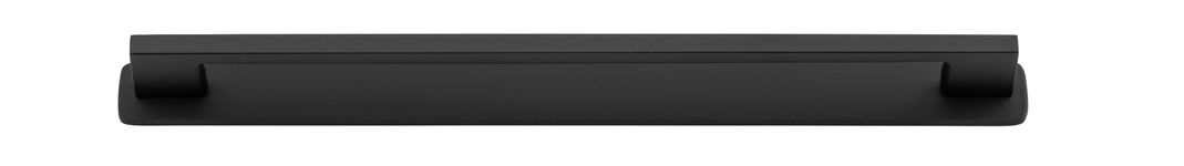 0529B - Cali Cabinet Pull with Backplate - CTC 256mm - Matt Black