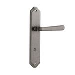 13874P85 - Copenhagen Lever - Shouldered Backplate - Distressed Nickel - Privacy