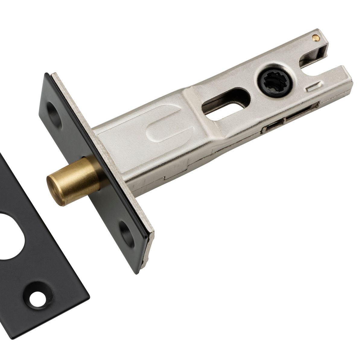 20550 - Privacy Bolt - Round - 60mm Backset - Matt Black