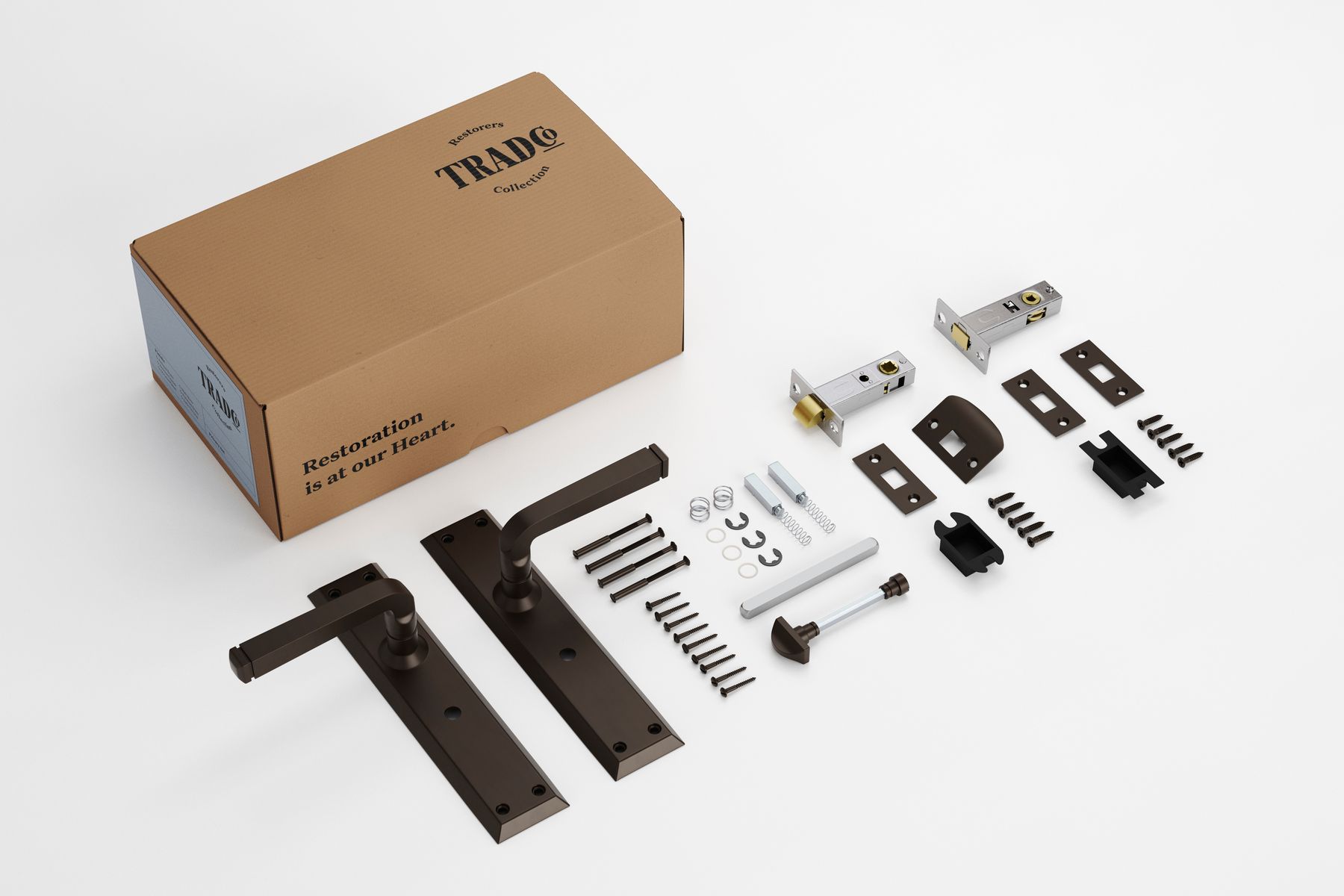 Menton Lever - Long Backplate Privacy Set