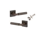 0421KPASS60 - Brunswick Lever - Square Rose Passage Kit - Signature Brass - Passage