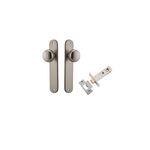 14834KPASS60 - Cambridge Knob - Oval Backplate Passage Kit - Satin Nickel - Passage