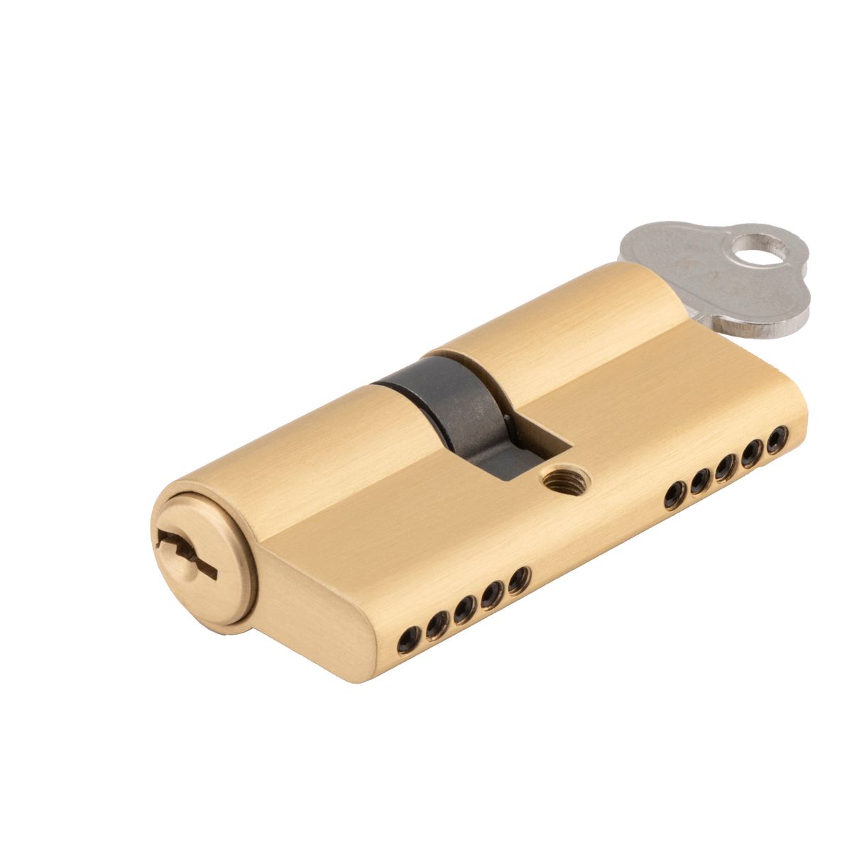 21606 - Euro Cylinder Dual Function 5 Pin - Brushed Brass - Entrance