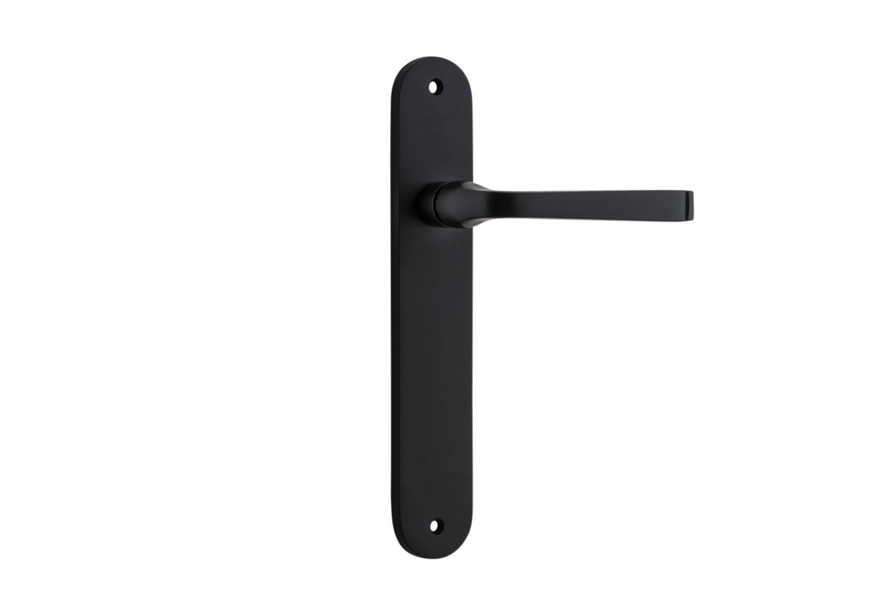12732 - Annecy Lever - Oval Backplate - Matt Black - Passage