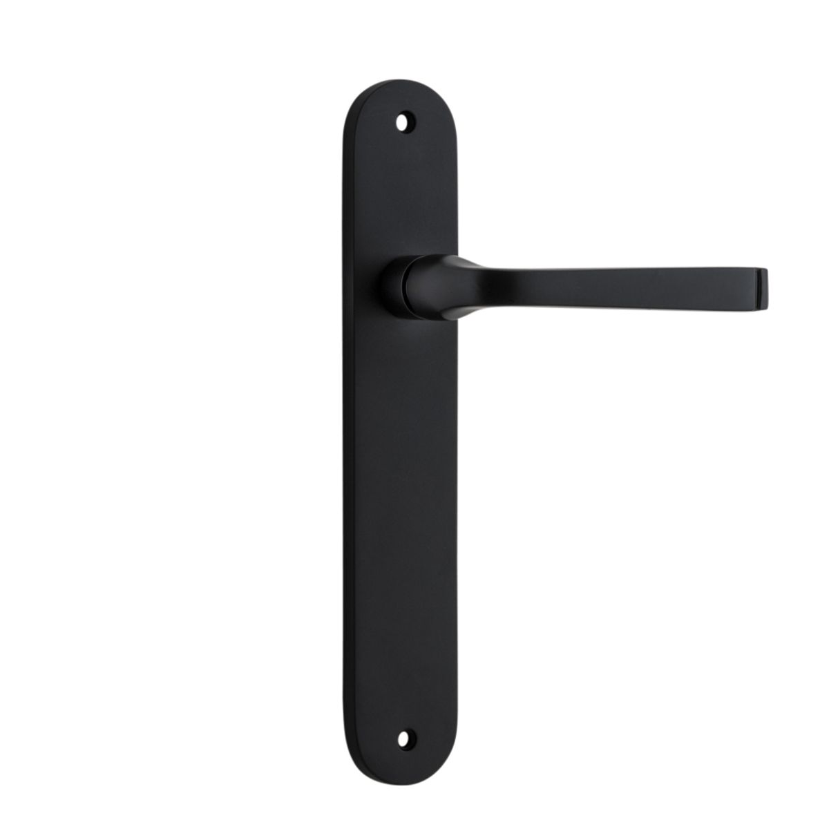 12732 - Annecy Lever - Oval Backplate - Matt Black - Passage