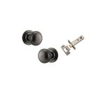 0217KPASS60 - Paddington Knob - Round Rose Passage Kit - Distressed Nickel - Passage