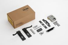 Victorian Lever - Long Backplate Entrance Set with High Security Lock