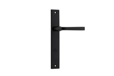 12708P85 - Annecy Lever - Rectangular Backplate - Matt Black - Privacy