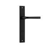 12708P85 - Annecy Lever - Rectangular Backplate - Matt Black - Privacy