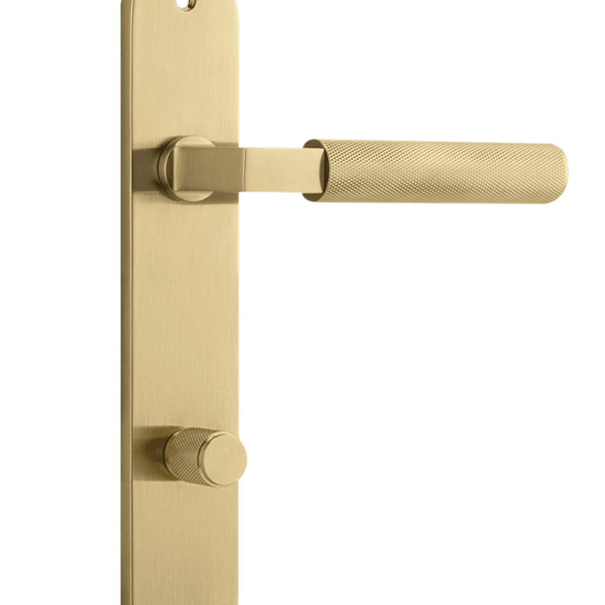 16268P85 - Brunswick Lever - Oval Backplate - Brushed Gold PVD - Privacy