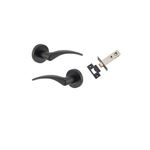 9223KPASS60 - Oxford Lever - Round Rose Passage Kit - Matt Black - Passage