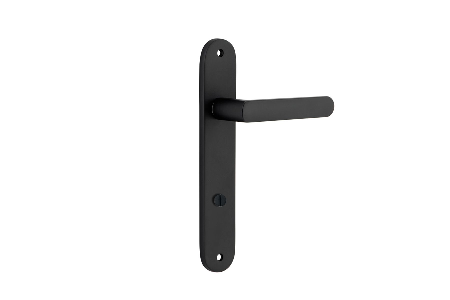 12864P85 - Osaka Lever - Oval Backplate - Matt Black - Privacy