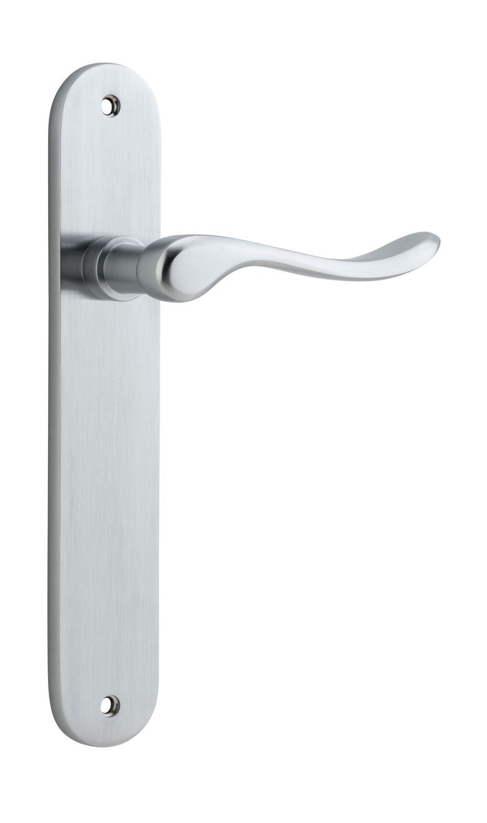 12424 - Stirling Lever - Oval Backplate - Brushed Chrome - Passage