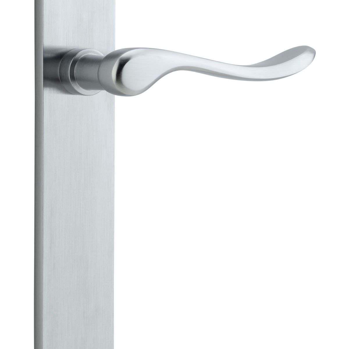 12424 - Stirling Lever - Oval Backplate - Brushed Chrome - Passage