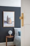 15338 - Paddington Knob - Stepped Backplate - Brushed Brass - Passage