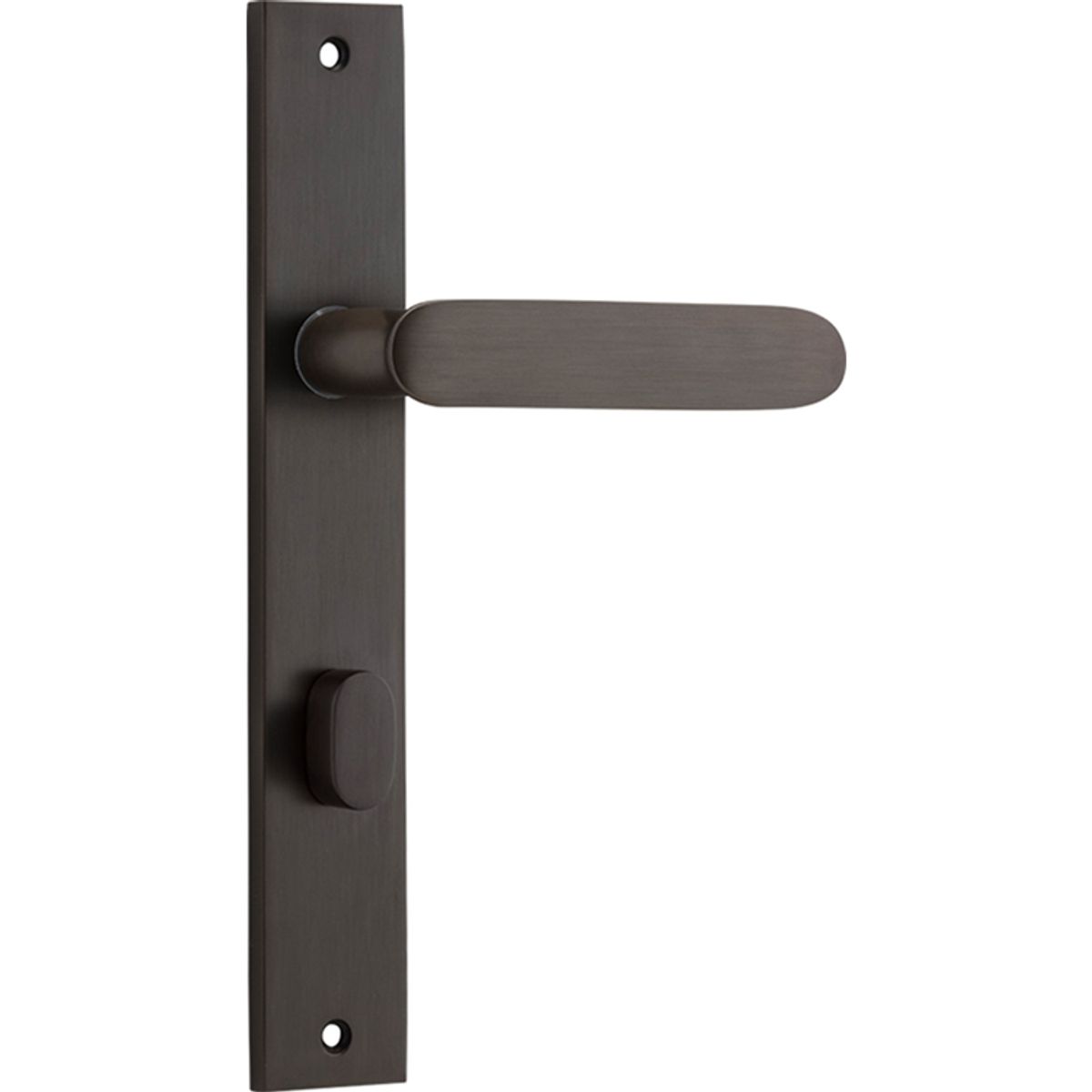 10748P85 - Bronte Lever - Rectangular Backplate - Signature Brass - Privacy