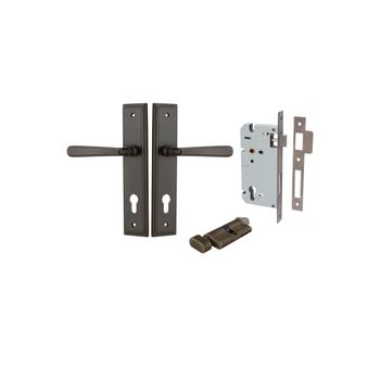 Copenhagen Lever - Stepped Backplate Entrance Kit with High Security Lock
