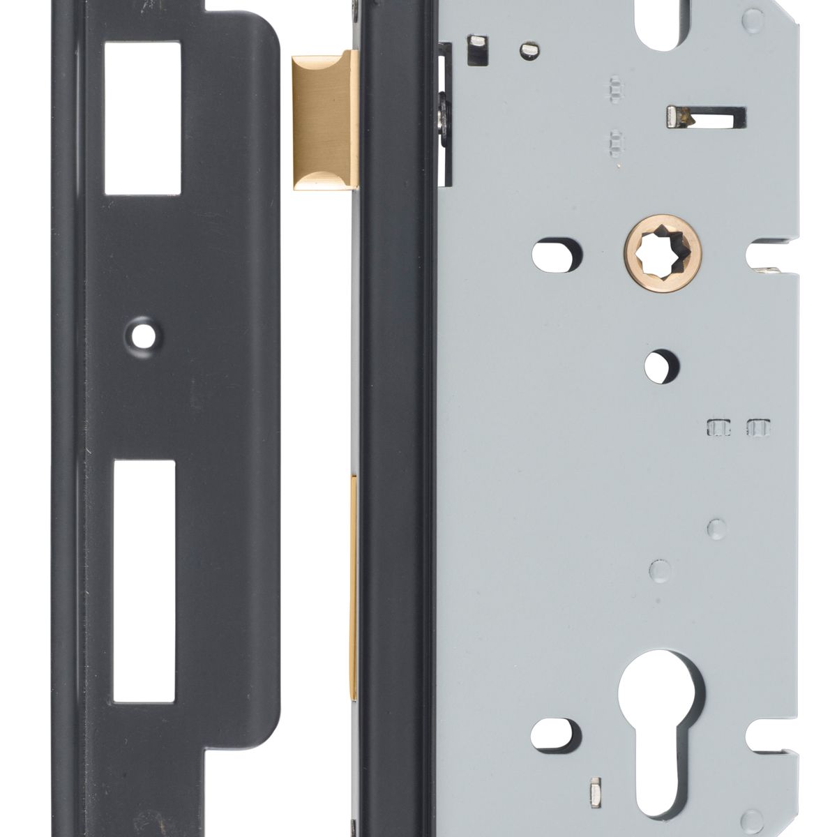 6069 - Rebated 85mm Euro Mortice Locks - 60mm Backset - Matt Black