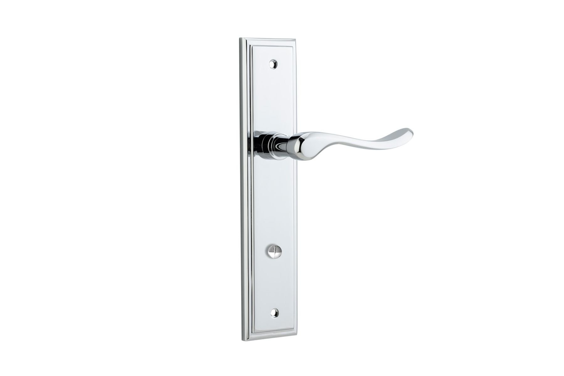 11926P85 - Stirling Lever - Stepped Backplate - Polished Chrome - Privacy