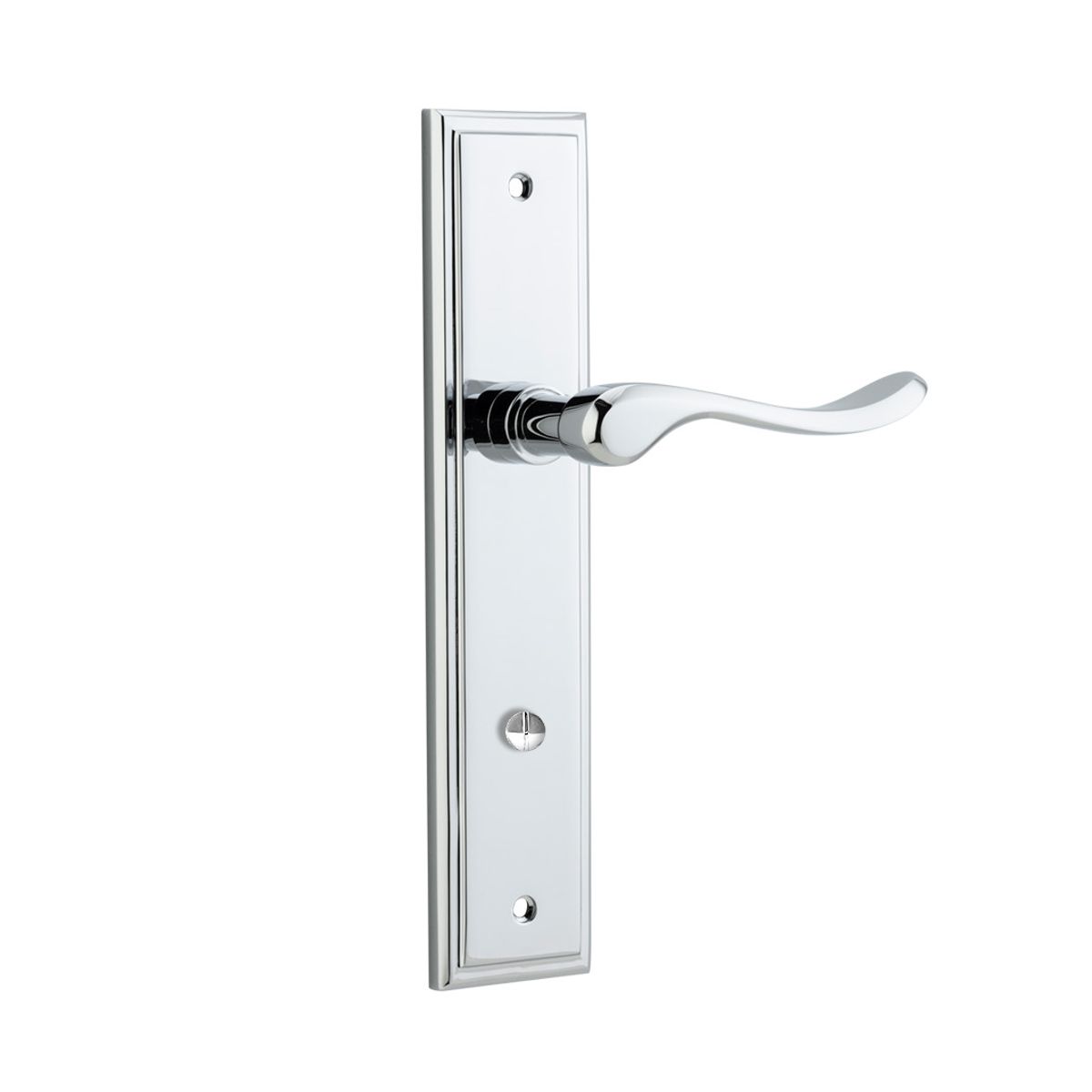 11926P85 - Stirling Lever - Stepped Backplate - Polished Chrome - Privacy