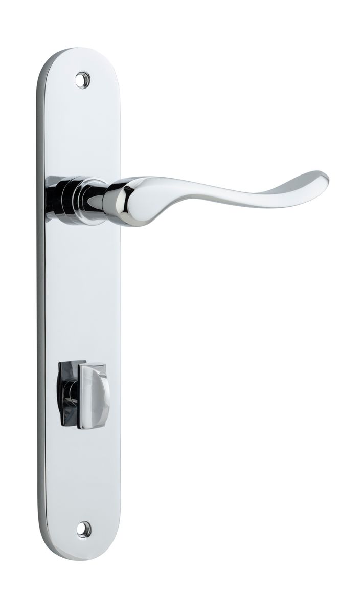 11924P85 - Stirling Lever - Oval Backplate - Polished Chrome - Privacy