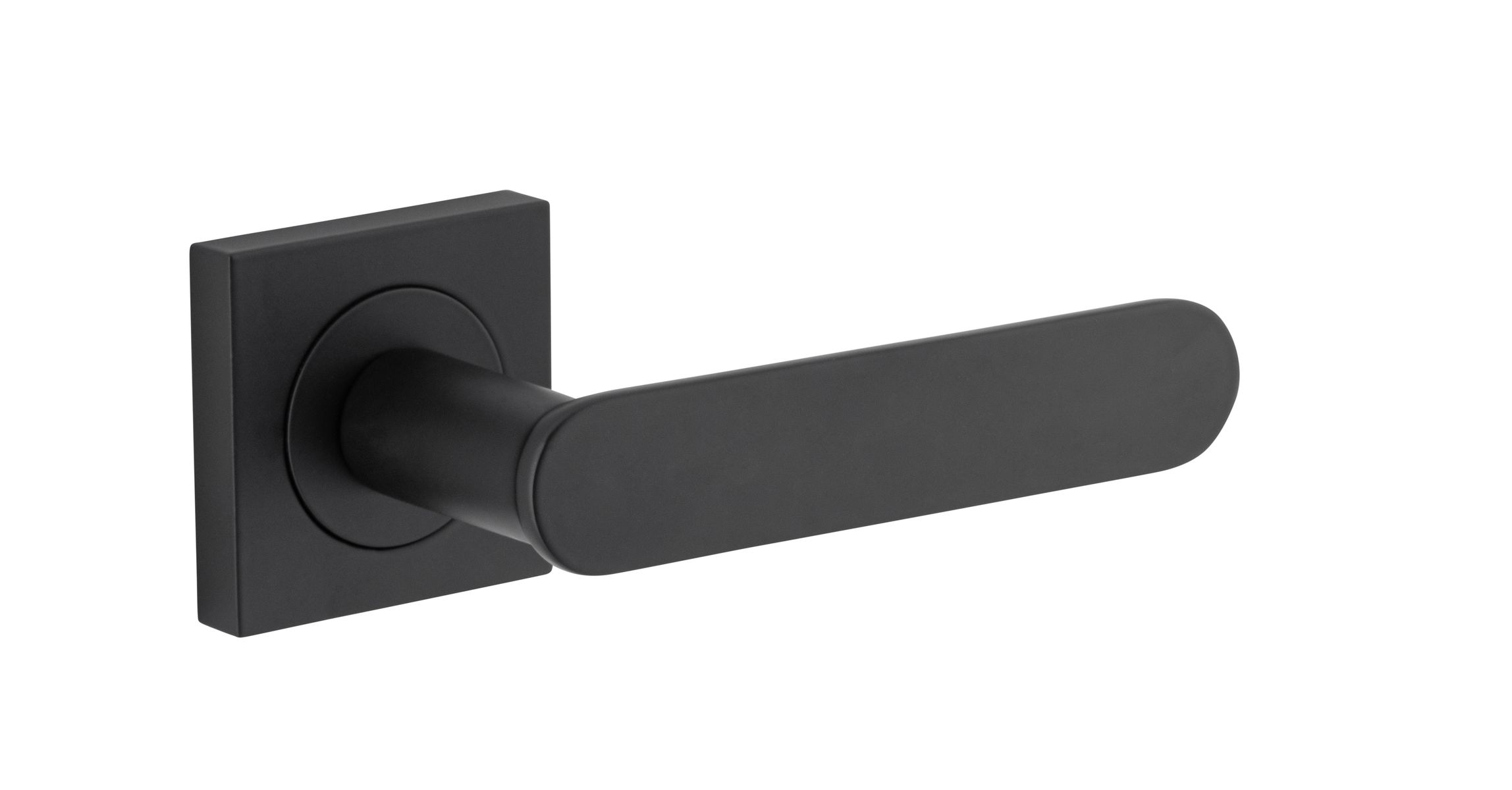 0403 - Bronte Lever - Square Rose - Matt Black - Passage